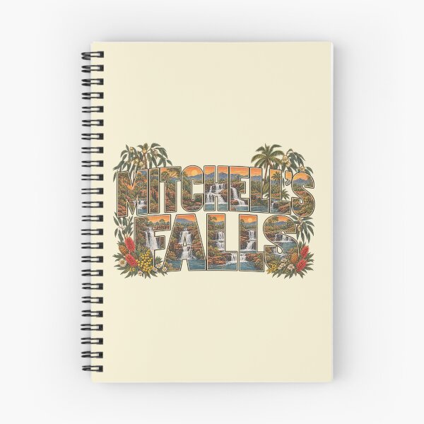 Item preview, Hiking Mitchells Falls Kimberley Vintage Waterfall Travel Art designed and sold by Yellowriversss.
