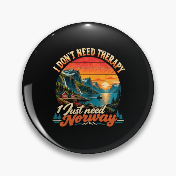 Item preview, I Don't Need Therapy I Just Need Norway Travel Explorer Wanderlust designed and sold by RetroMini2026.