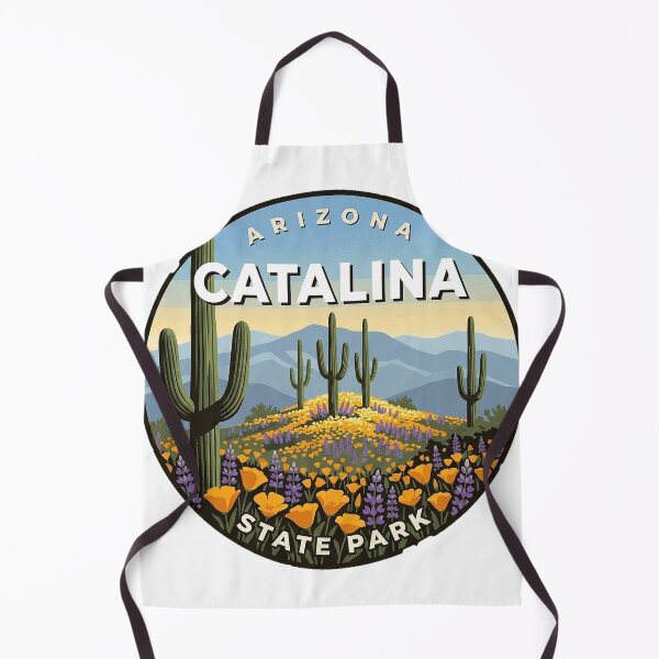 Item preview, Catalina State Park Arizona Wildflower Saguaro Badge Sticker designed and sold by DetourDgn.