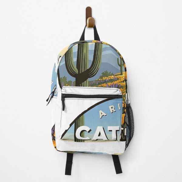 Item preview, Catalina State Park Arizona Wildflower Saguaro Badge Sticker designed and sold by DetourDgn.