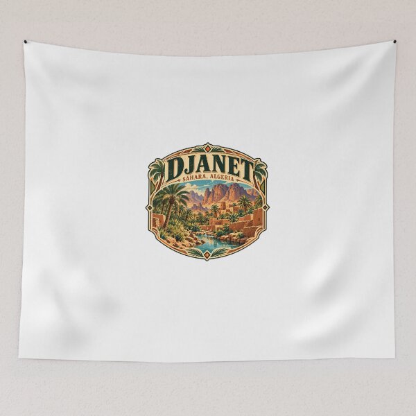 Item preview, Djanet Sahara, Algeria North African Travel Souvenir designed and sold by Star3NowForMe.