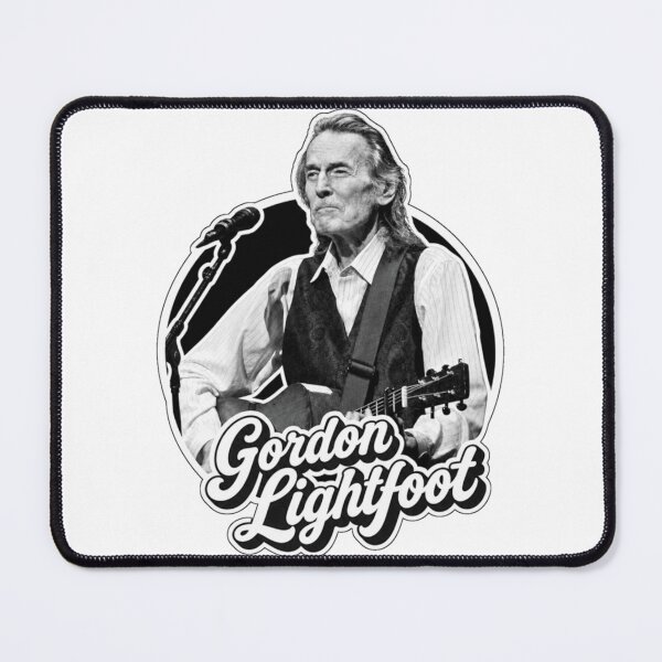 Item preview, Gordon Lightfoot Dark Minimalist Monochrome Portrait designed and sold by LesleyKautzer.