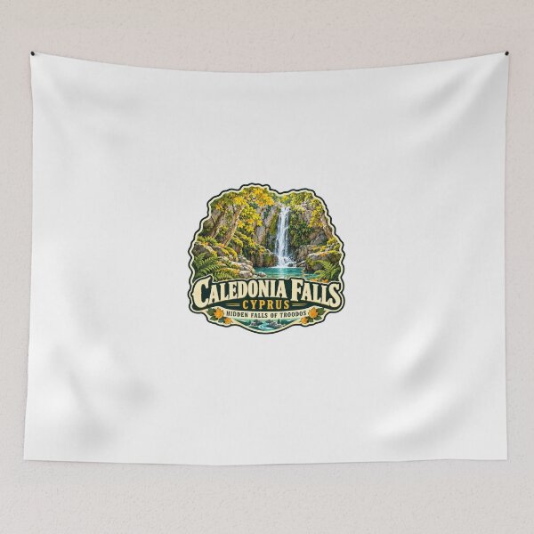 Item preview, Caledonia Falls Cyprus Hidden Falls Of Troodos Travel Nature Destination designed and sold by Star3NowForMe.