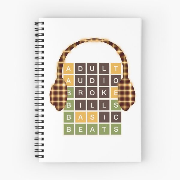 Item preview, Wordle Game Music Headphones Grid designed and sold by rsimsshop.