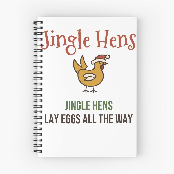 Item preview, Jingle Hens Lay Eggs All the Way Funny Christmas Chicken designed and sold by HenAndHeller.