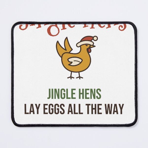 Item preview, Jingle Hens Lay Eggs All the Way Funny Christmas Chicken designed and sold by HenAndHeller.