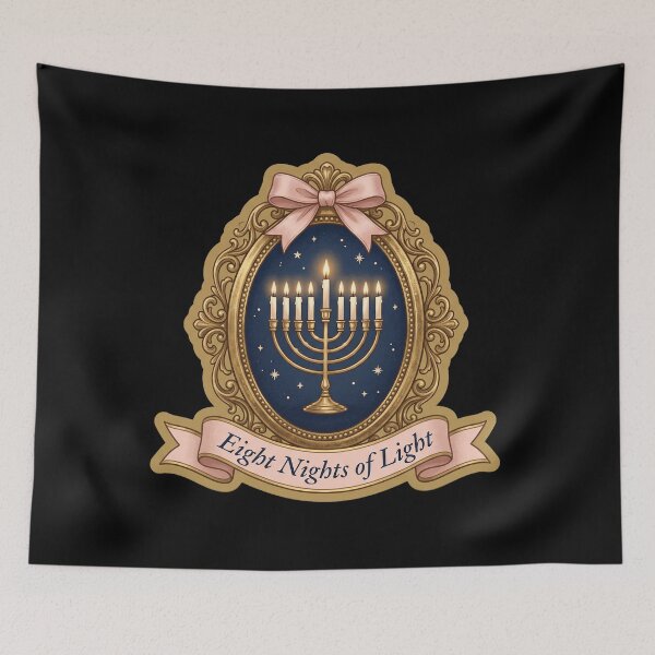 Item preview, Hanukkah Cameo Locket — Eight Nights of Light designed and sold by TheCalmEdit.
