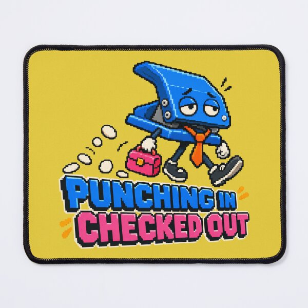 Item preview, PUNCHING IN CHECKED OUT designed and sold by BRIGHT BITS BOUTIQUE.