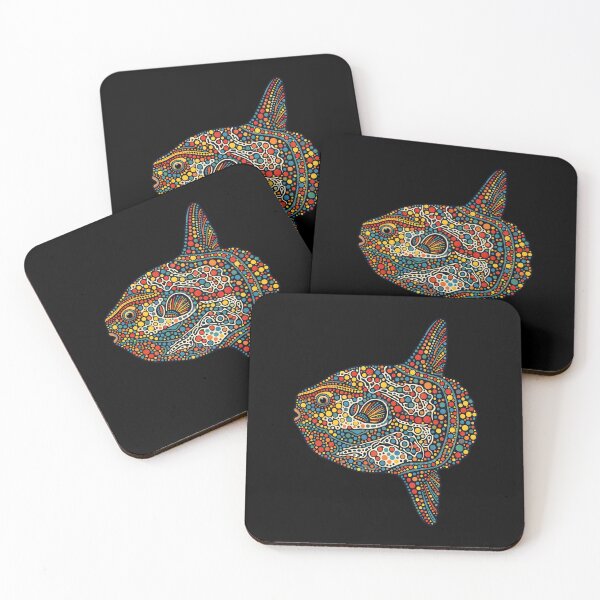 Item preview, Swimming Sunfish Pointillism Illustration designed and sold by Museum Of Non-Existing Art.
