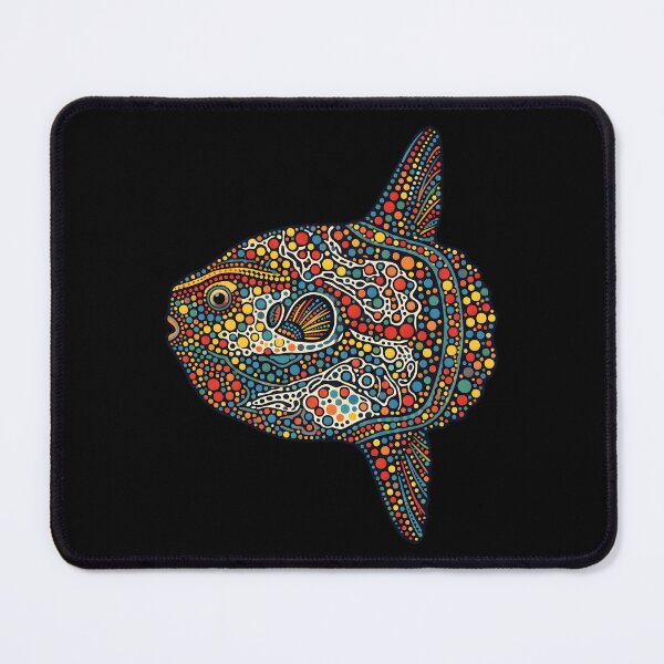 Item preview, Swimming Sunfish Pointillism Illustration designed and sold by Museum Of Non-Existing Art.