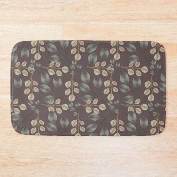 Item preview, Botanical Foliage Brown Dusty Mauve Seamless Pattern Art designed and sold by ​Jyoti Digital Artist.