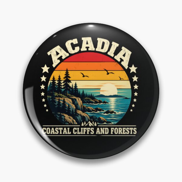 Item preview, Acadia Coastal Cliffs And Forests Maine National Park Traveler designed and sold by JonesFlora2025.