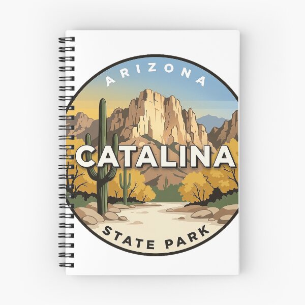 Item preview, Catalina State Park Arizona Pusch Ridge Saguaro Badge Sticker designed and sold by DetourDgn.