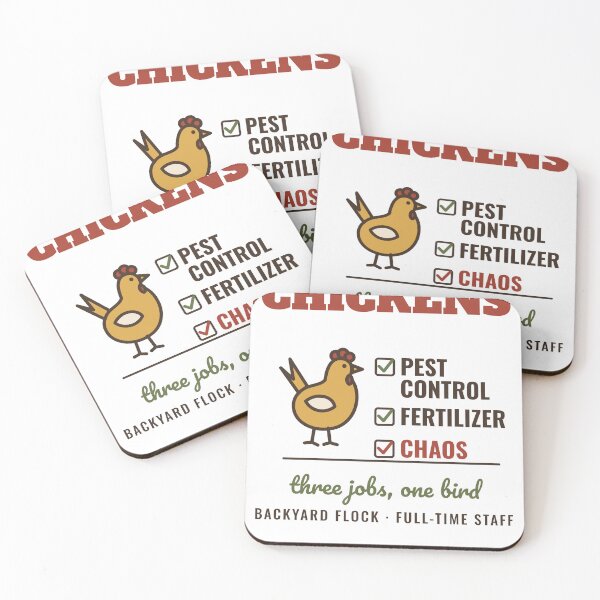 Item preview, Chickens Pest Control Fertilizer Chaos Funny Chicken Garden designed and sold by HenAndHeller.