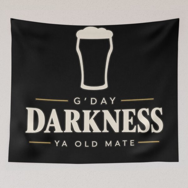 Item preview,  Gday Darkness Old Mate Funny Aussie Beer  designed and sold by Yellowriversss.