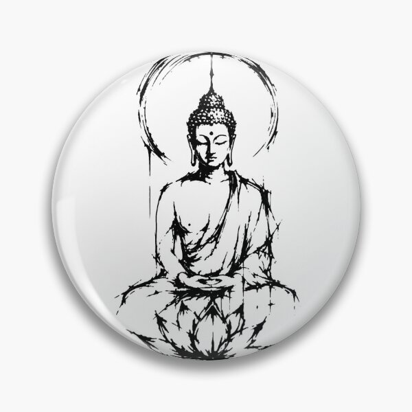 Item preview, Mediating Buddha abstract paint designed and sold by Roysdisturbia.