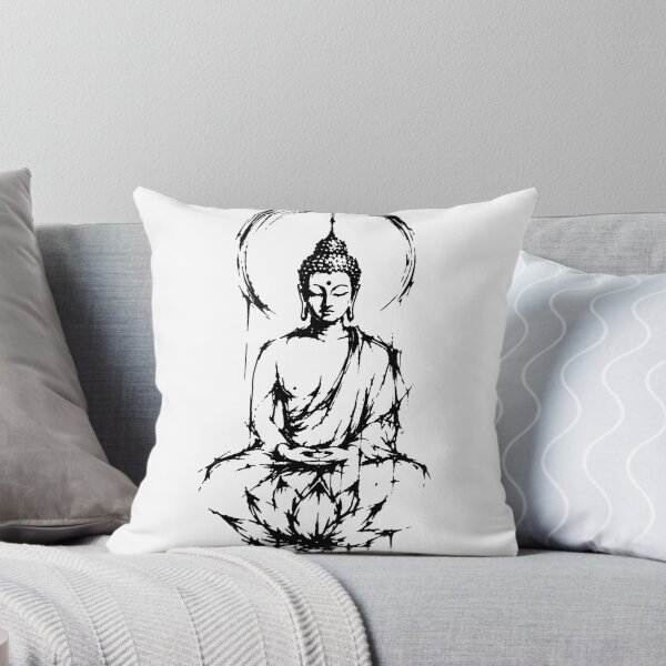 Item preview, Mediating Buddha abstract paint designed and sold by Roysdisturbia.