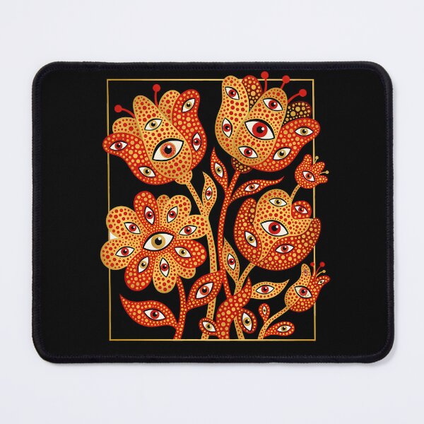 Item preview, Flowers with Eyes Pointillism Illustration designed and sold by Museum Of Non-Existing Art.