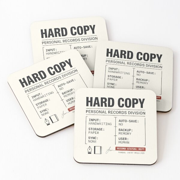Item preview, Hard Copy Personal Records Division Analog Journaling designed and sold by SplashTastic.
