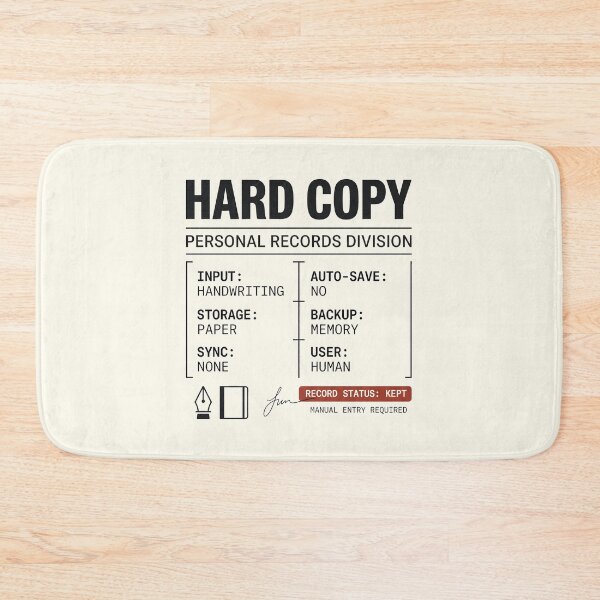 Item preview, Hard Copy Personal Records Division Analog Journaling designed and sold by SplashTastic.