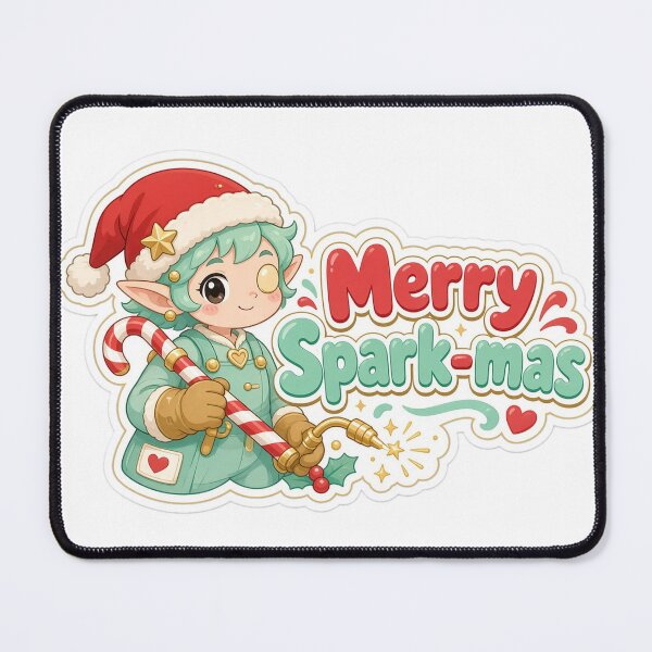 Item preview, Welder Christmas Merry Spark-mas Gift designed and sold by Soft Merch.