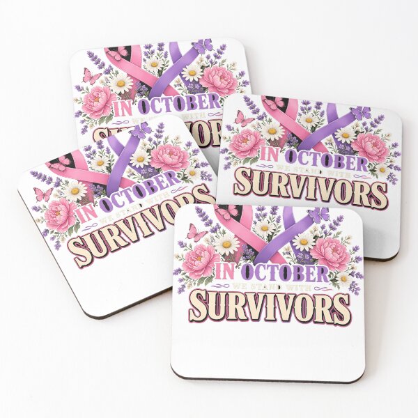 Item preview, In October We Stand With Survivors Awareness Month designed and sold by HappyVibration.