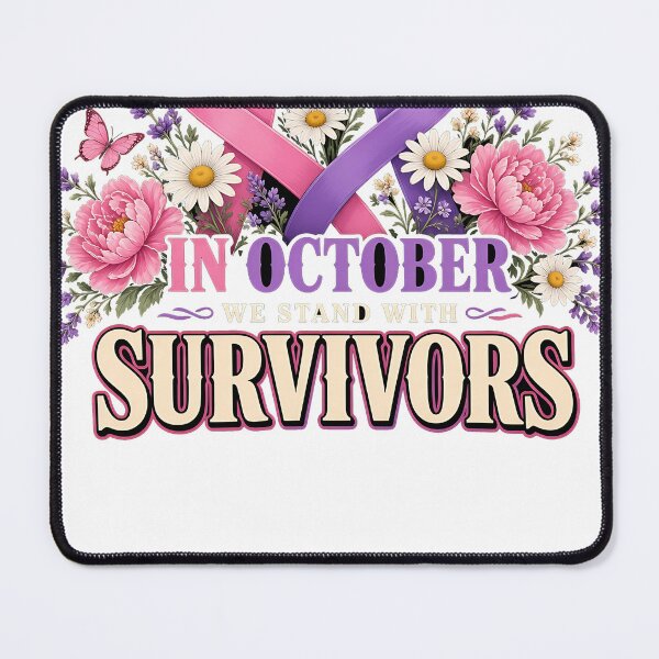 Item preview, In October We Stand With Survivors Awareness Month designed and sold by HappyVibration.