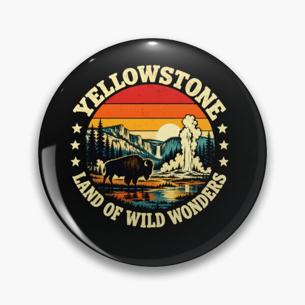Item preview, Yellowstone Land Of Wild Wonders National Park Travel Bison Geyser Souvenir designed and sold by JonesFlora2025.