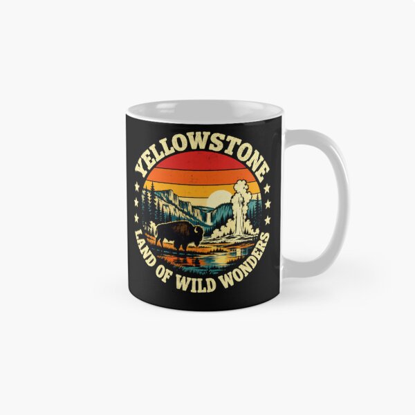 Item preview, Yellowstone Land Of Wild Wonders National Park Travel Bison Geyser Souvenir designed and sold by JonesFlora2025.