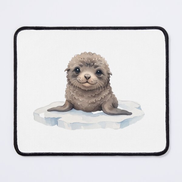 Item preview, Adorable Arctic Fur Seal Pup Watercolour Illustration designed and sold by made by Golightly x.