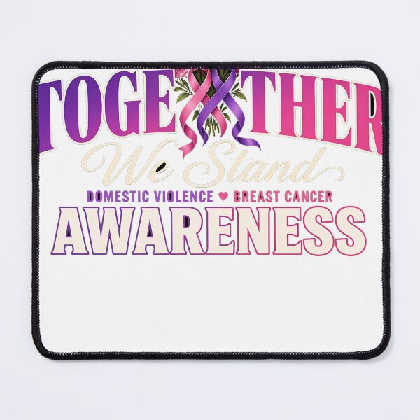 Item preview, Together We Stand Domestic Violence Breast Cancer Awareness designed and sold by HappyVibration.
