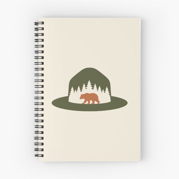 Item preview, Park Ranger Hat Bear Pine Forest Wilderness Minimalist designed and sold by SplashTastic.