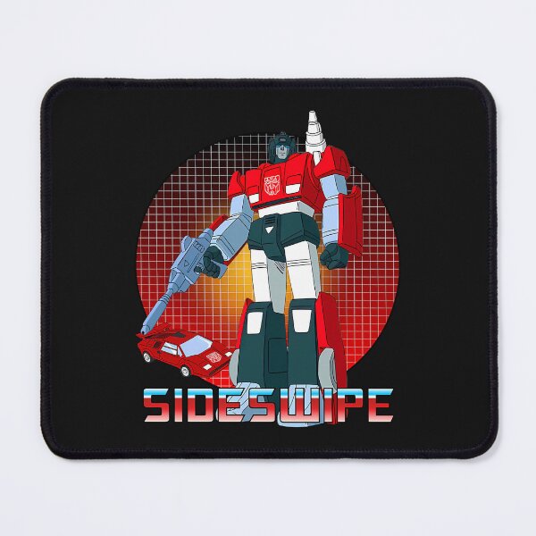 Item preview, Red Robot Holding Drill Weapon Beside Red Sports Car designed and sold by LiamHawki.