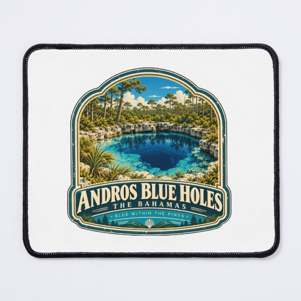 Item preview, Andros Blue Holes The Bahamas Blue Within The Pines Travel Vacationer Souvenir designed and sold by Simsimah26Parks.