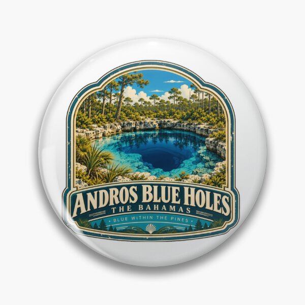 Item preview, Andros Blue Holes The Bahamas Blue Within The Pines Travel Vacationer Souvenir designed and sold by Simsimah26Parks.