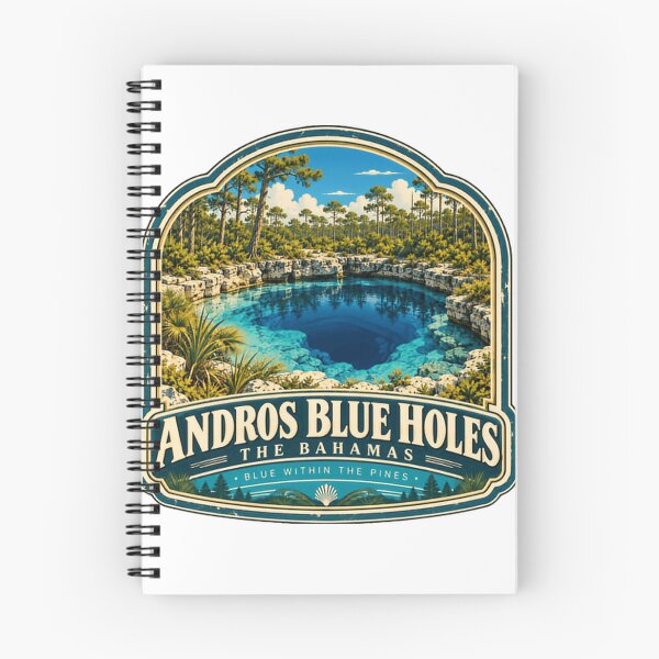 Item preview, Andros Blue Holes The Bahamas Blue Within The Pines Travel Vacationer Souvenir designed and sold by Simsimah26Parks.