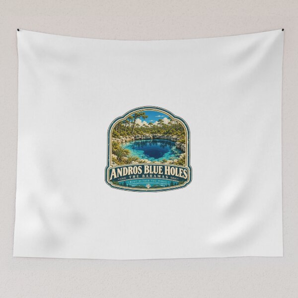 Item preview, Andros Blue Holes The Bahamas Blue Within The Pines Travel Vacationer Souvenir designed and sold by Simsimah26Parks.