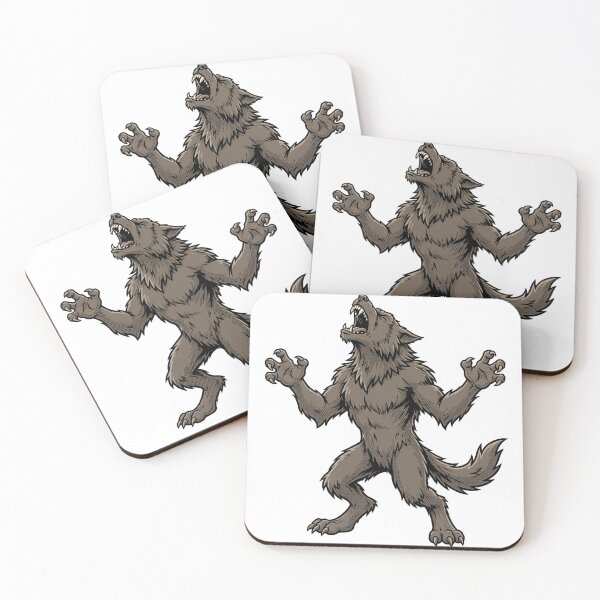 Item preview, Werewolf Bold Comic Inks Sticker - Halloween designed and sold by Lesley D.