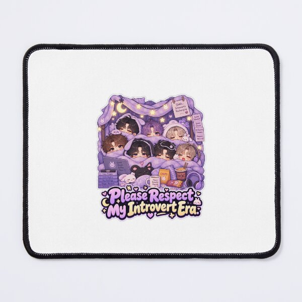 Item preview, Kpop Introvert Meme Sticker | BTS Inspired Cozy Chibi Sticker | Funny ARMY Anime Fan Art designed and sold by CutePrintCorner.