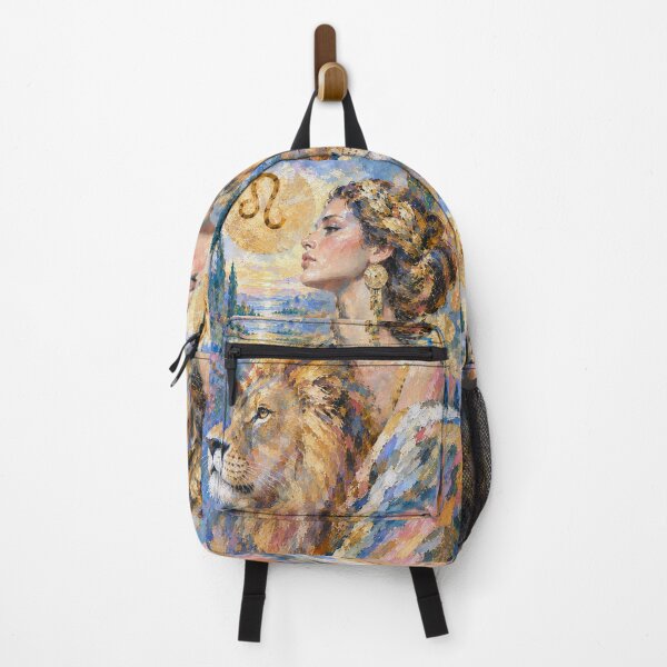 Item preview, Leo Zodiac Lion Painting – Astrology & Celestial Art designed and sold by GalleryKauffeld.