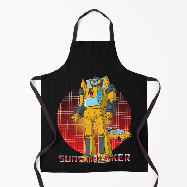 Item preview, Yellow And Black Robot Standing Beside Yellow Sports Car designed and sold by LiamHawki.
