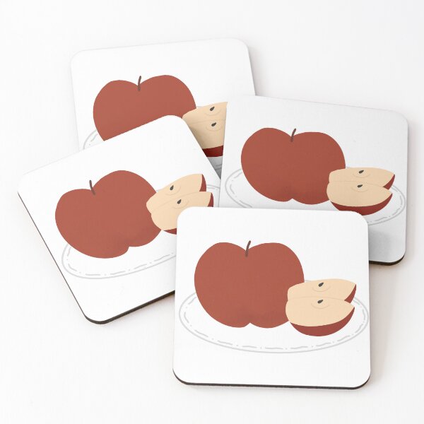 Item preview, Fresh Red Apple And Apple Slices designed and sold by raun.draw.