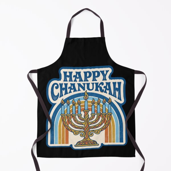 Item preview, Happy Chanukah — Retro 70s Groovy Hanukkah Menorah designed and sold by TheCalmEdit.