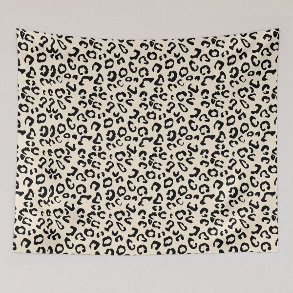 Item preview, Black and White Cheetah Leopard Spot Pattern designed and sold by Palette & Hue.