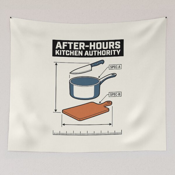 Item preview, After Hours Kitchen Authority Culinary Knife Cook Spec designed and sold by SplashTastic.