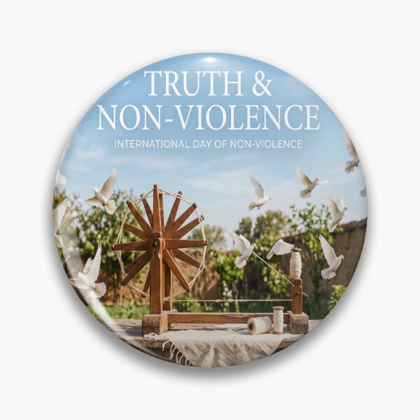 Item preview, A photo celebrating Truth and Non-violence Day designed and sold by Solomon-Ent-144.