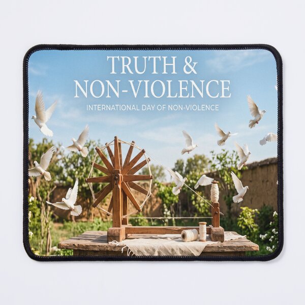 Item preview, A photo celebrating Truth and Non-violence Day designed and sold by Solomon-Ent-144.