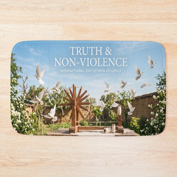 Item preview, A photo celebrating Truth and Non-violence Day designed and sold by Solomon-Ent-144.
