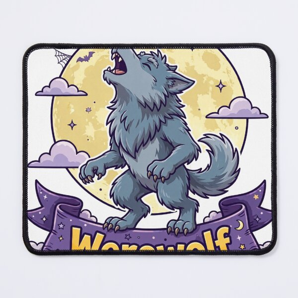 Item preview, Werewolf Name Banner Showcase Sticker - Halloween designed and sold by Lesley D.