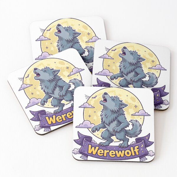 Item preview, Werewolf Name Banner Showcase Sticker - Halloween designed and sold by Lesley D.
